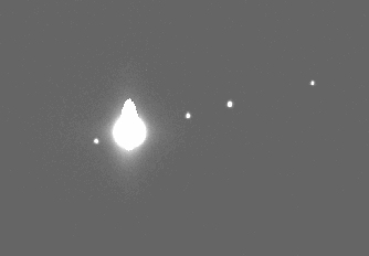 Júpiter (com seus 4 maiores satélites)